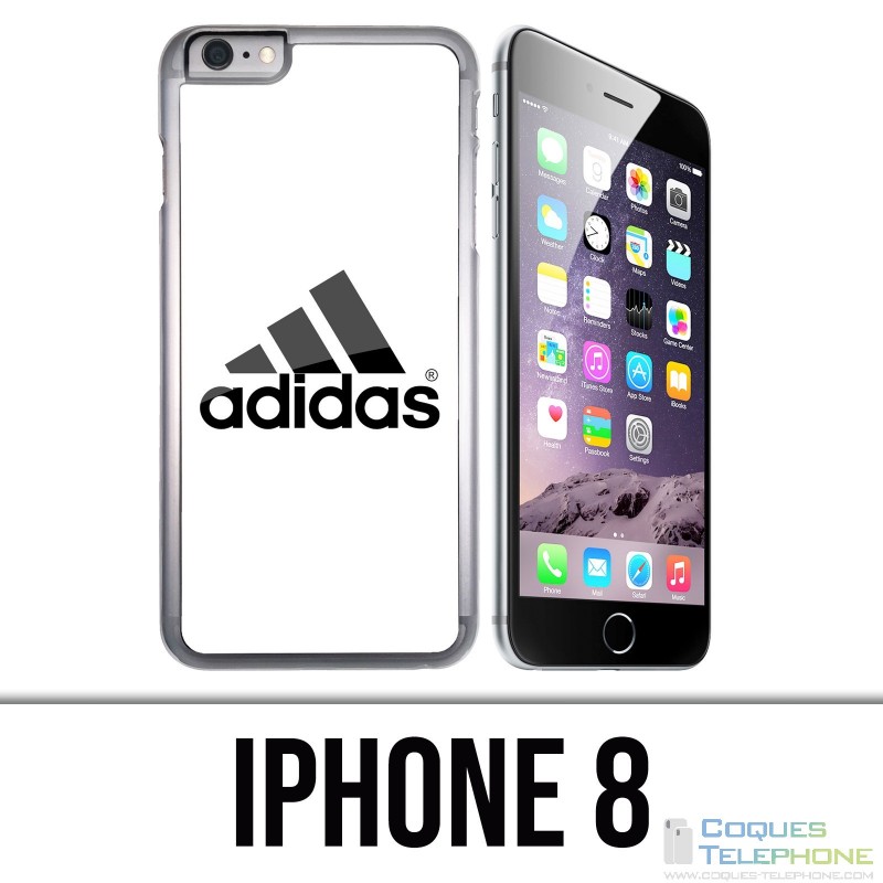 Custodia per iPhone 8 - Logo Adidas bianco