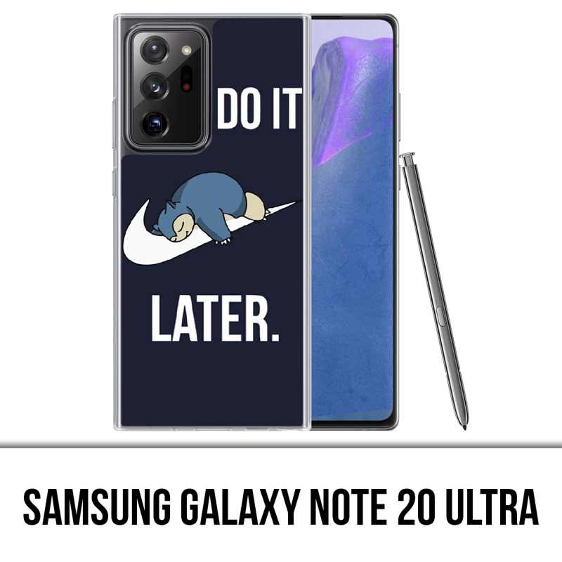 Coque Samsung Galaxy Note 20 Ultra - Pokémon Ronflex Just Do It Later
