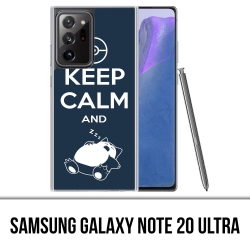 Samsung Galaxy Note 20 Ultra Case - Pokémon Snorlax Keep Calm