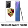 Samsung Galaxy Note 20 Ultra Case - Porsche Logo White