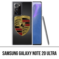 Custodia per Samsung Galaxy Note 20 Ultra - Logo Porsche in carbonio