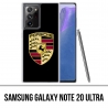 Coque Samsung Galaxy Note 20 Ultra - Porsche Logo Noir