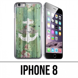 Custodia per iPhone 8 - Ancora in legno marino