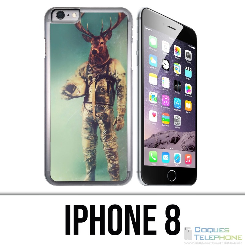 Coque iPhone 8 - Animal Astronaute Cerf