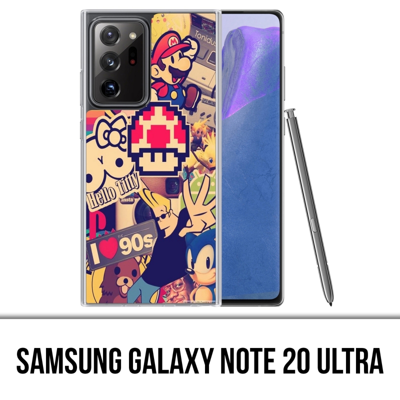 Coque Samsung Galaxy Note 20 Ultra - Stickers Vintage 90S