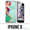 Coque iPhone 8 - Ariel Sirène Hipster