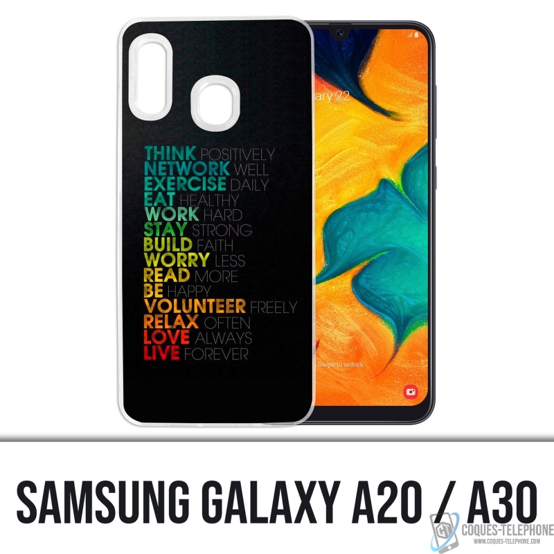 Samsung Galaxy A20 Case - Tägliche Motivation