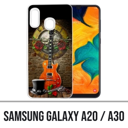 Coque Samsung Galaxy A20 - Guns N Roses Guitare