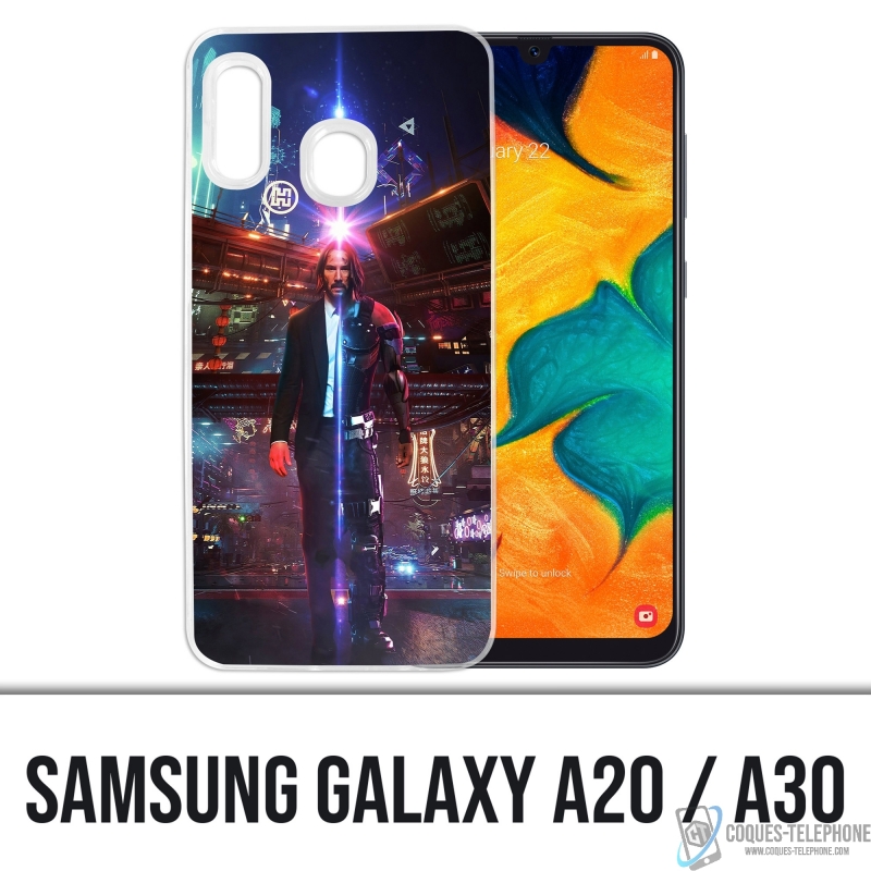 Funda Samsung Galaxy A20 - John Wick X Cyberpunk