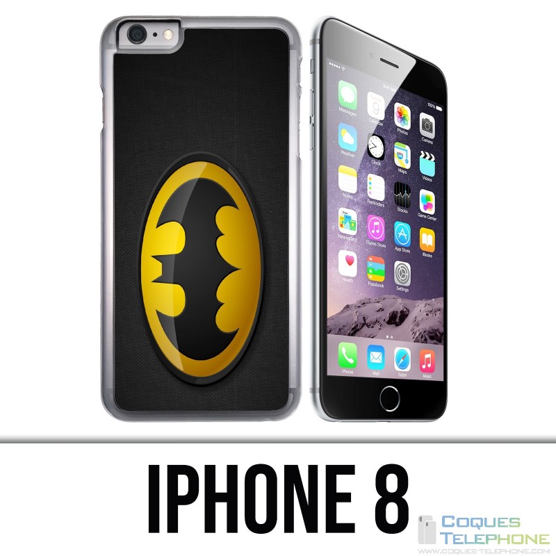 Custodia TPU Per IPhone 14 – Design Batman Logo, Nera, Flessibile, Ecologica E Leggera (prodotta In Spagna)