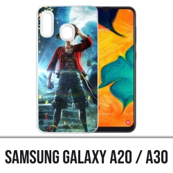 Custodia per Samsung Galaxy A20 - One Piece Rufy Jump Force