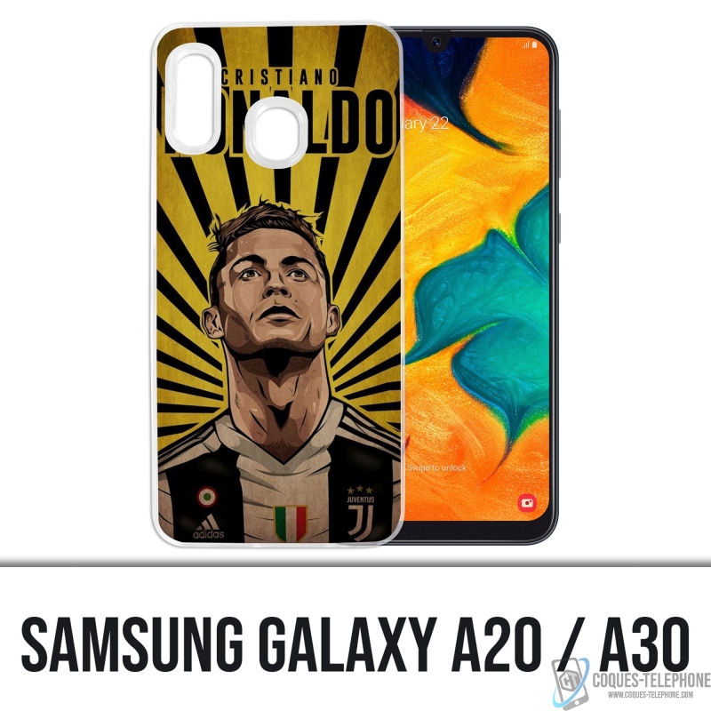 Coque Samsung Galaxy A20 - Ronaldo Juventus Poster