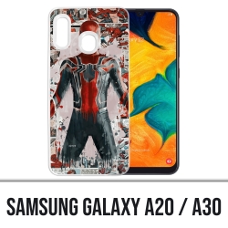 Coque Samsung Galaxy A20 - Spiderman Comics Splash
