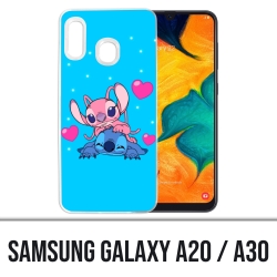 Samsung Galaxy A20 Case - Stitch Angel Love