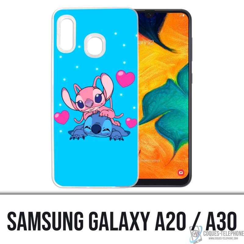 Custodia per Samsung Galaxy A20 - Stitch Angel Love