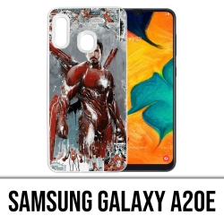 Coque Samsung Galaxy A20e - Iron Man Comics Splash