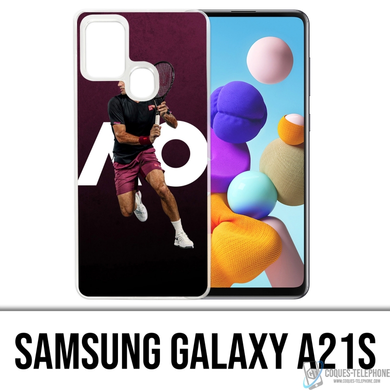 Custodia per Samsung Galaxy A21s - Roger Federer