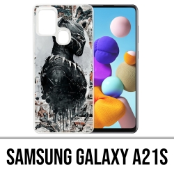 Funda Samsung Galaxy A21s - Black Panther Comics Splash