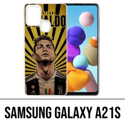 Custodia per Samsung Galaxy A21s - Poster Ronaldo Juventus