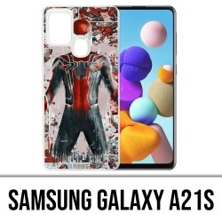 Custodia per Samsung Galaxy A21s - Spiderman Comics Splash