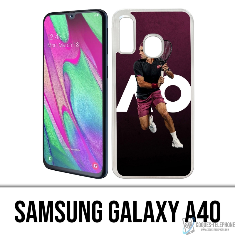 Custodia per Samsung Galaxy A40 - Roger Federer