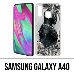 Samsung Galaxy A40 Case - Black Panther Comics Splash