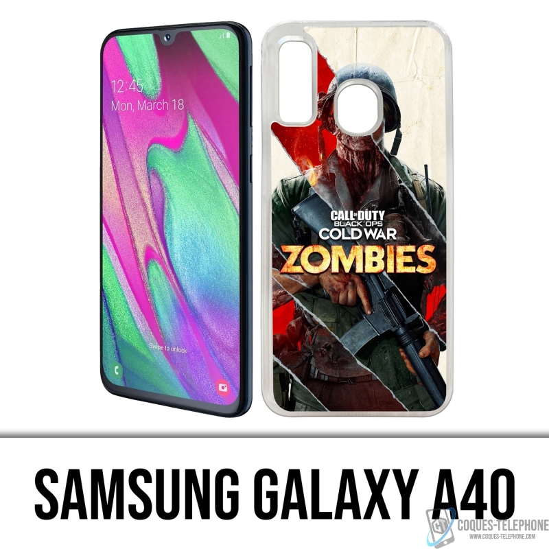Custodie e protezioni Samsung Galaxy A40 - Call Of Duty Cold War Zombies