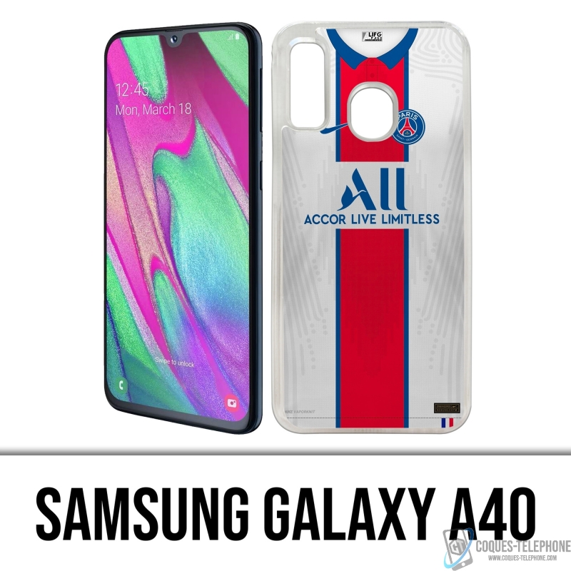 Coque Samsung Galaxy A40 - Maillot PSG 2021