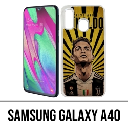 Custodia per Samsung Galaxy A40 - Poster Ronaldo Juventus