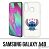 Coque Samsung Galaxy A40 - Stitch Amoureux