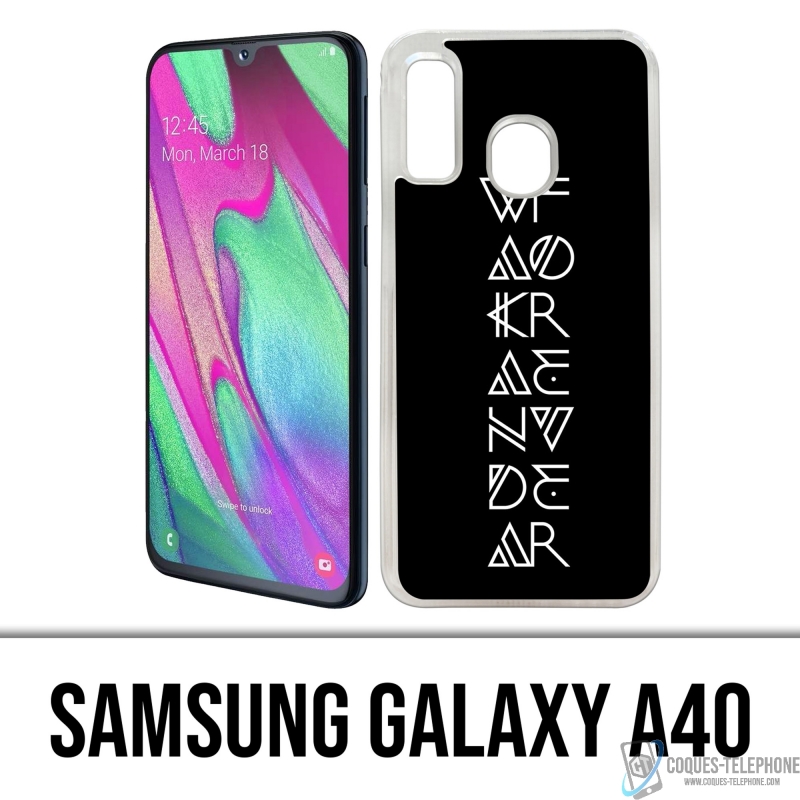Custodia per Samsung Galaxy A40 - Wakanda Forever