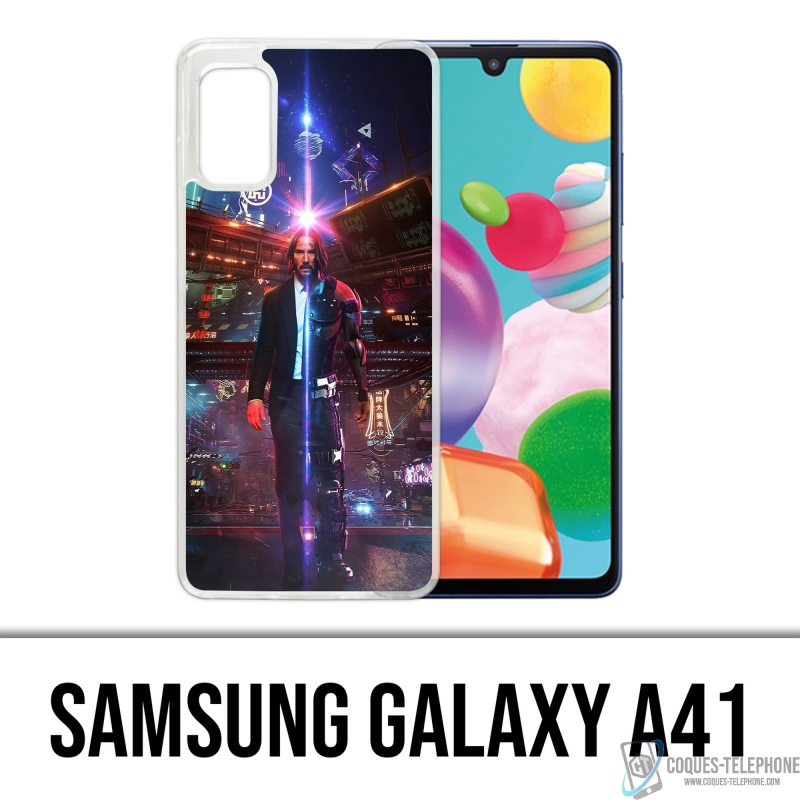Custodia per Samsung Galaxy A41 - John Wick X Cyberpunk