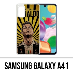 Custodia per Samsung Galaxy A41 - Poster Ronaldo Juventus
