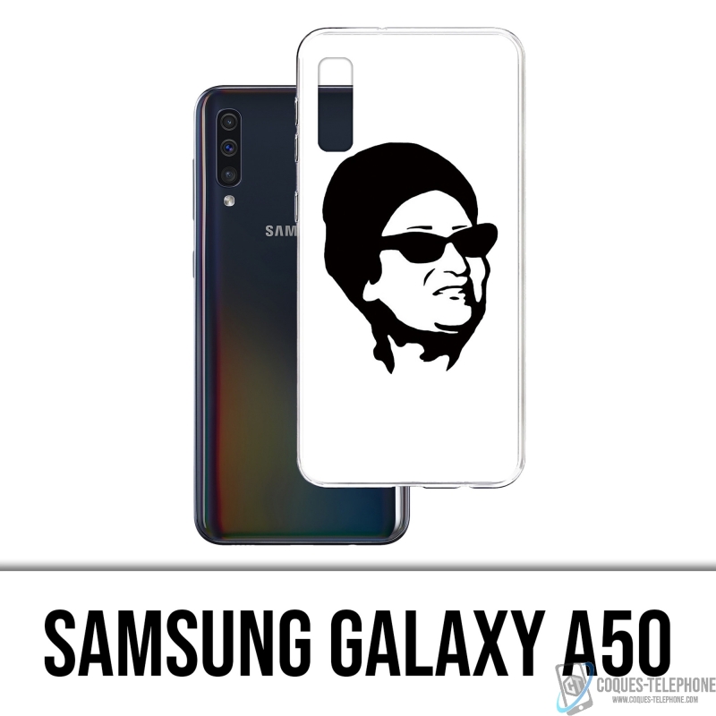 Samsung Galaxy A50 Case - Oum Kalthoum Black White