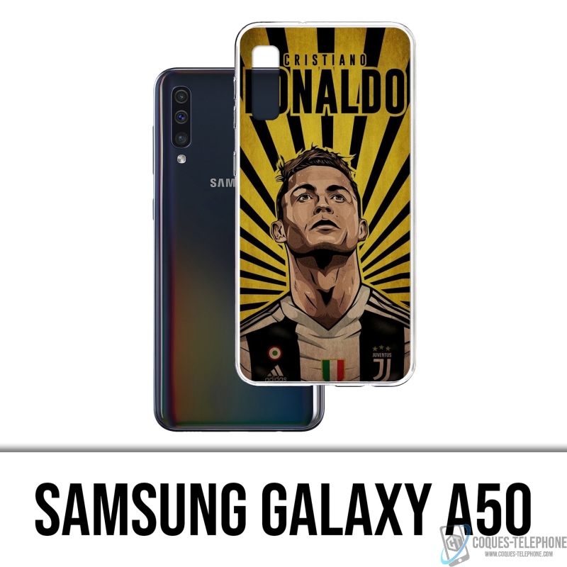 Custodia per Samsung Galaxy A50 - Poster Ronaldo Juventus