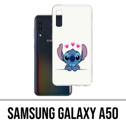 Coque Samsung Galaxy A50 - Stitch Amoureux