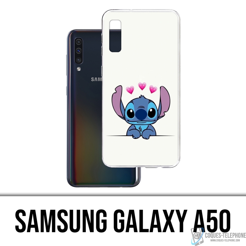 Coque Samsung Galaxy A50 - Stitch Amoureux