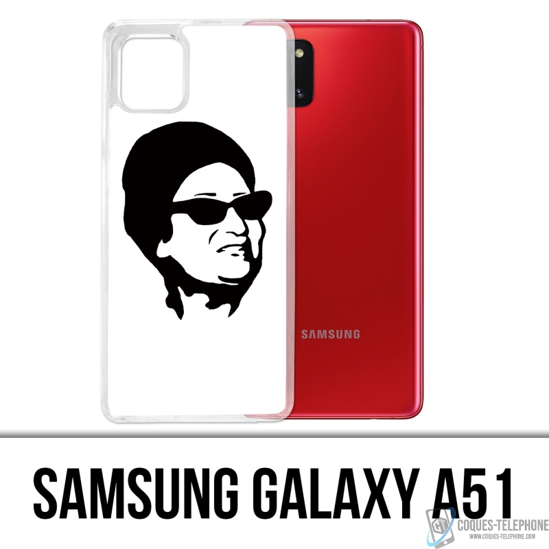 Funda Samsung Galaxy A51 - Oum Kalthoum Negro Blanco