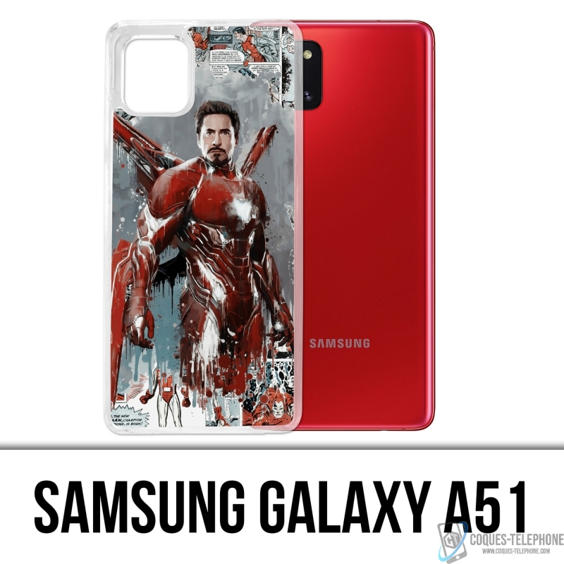 Custodia per Samsung Galaxy A51 - Iron Man Comics Splash