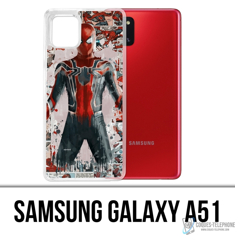 Funda Samsung Galaxy A51 - Spiderman Comics Splash
