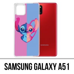 Custodia per Samsung Galaxy A51 - Stitch Angel Heart Split