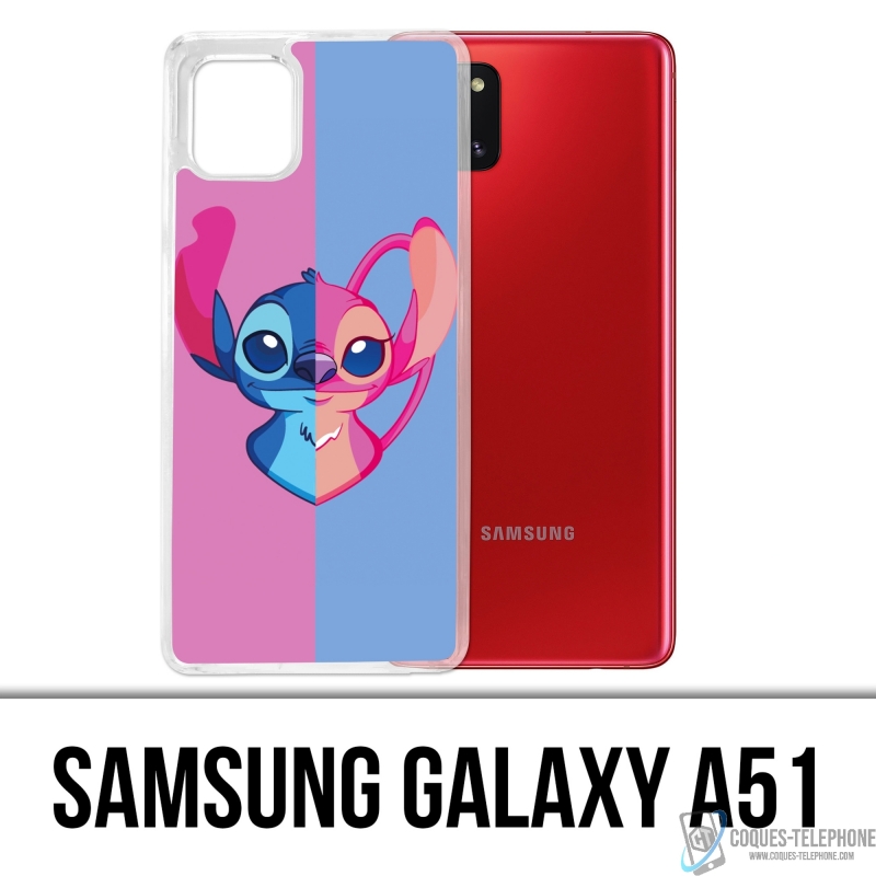 Custodia per Samsung Galaxy A51 - Stitch Angel Heart Split