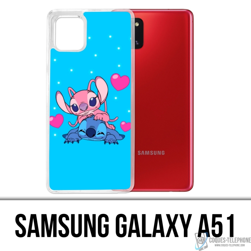 Samsung Galaxy A51 case - Stitch Angel Love