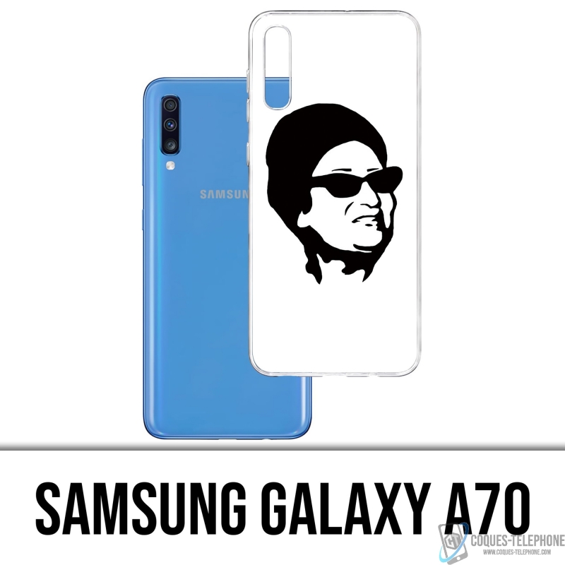 Custodia per Samsung Galaxy A70 - Oum Kalthoum Nero Bianco