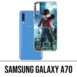 Custodia per Samsung Galaxy A70 - One Piece Rufy Jump Force