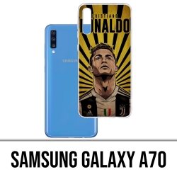 Custodia per Samsung Galaxy A70 - Poster Ronaldo Juventus