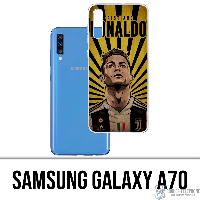 Custodia per Samsung Galaxy A70 - Poster Ronaldo Juventus