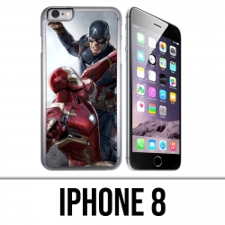 Capitán América Vs Iron Man Avengers Funda iPhone 8