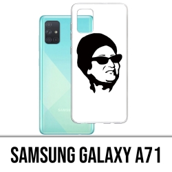 Custodia per Samsung Galaxy A71 - Oum Kalthoum Nero Bianco