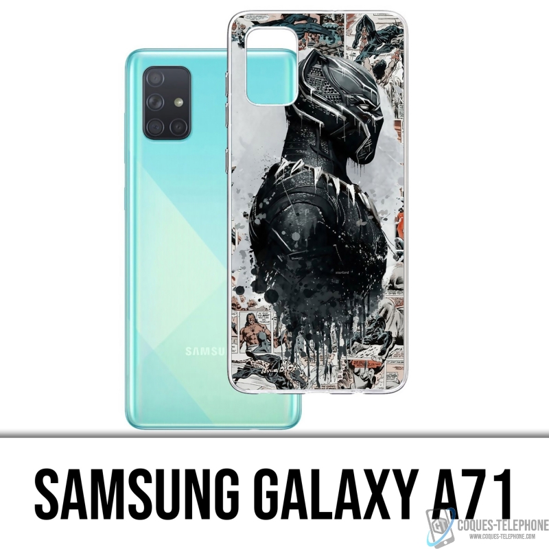 Samsung Galaxy A71 Case - Black Panther Comics Splash